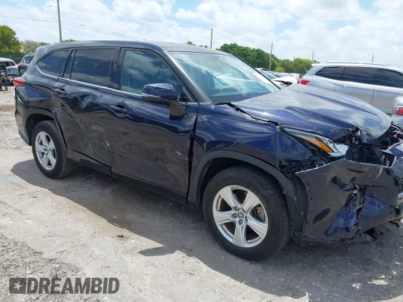 2020 Toyota Highlander L z VIN 5TDCZRAH1LS009495, wystawiony jako IAAI lot #42119622 z przebiegiem 33 858 mil mil oraz . Historia ofert i sprzedaży dostępna na DreamBid. Obrazek 1.