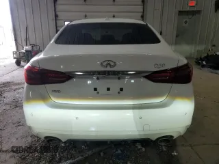 2022 Infiniti Q50 LUXE with VIN JN1EV7BR7NM341183, listed as a Copart auction lot 51604585 with 33,160 mi miles and Clean Title. Bid and sale history available at carsss.com. Image 6.