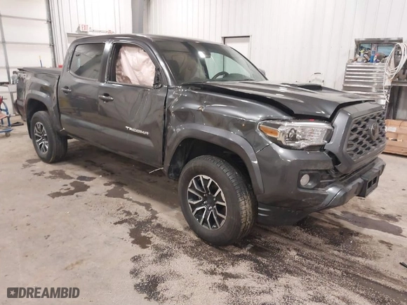 2020 Toyota Tacoma 4WD SR5 with VIN 3TMCZ5AN9LM355230, listed as a IAAI auction lot 41240351 with 122,164 mi miles. Bid and sale history available at carsss.com. Image 1.