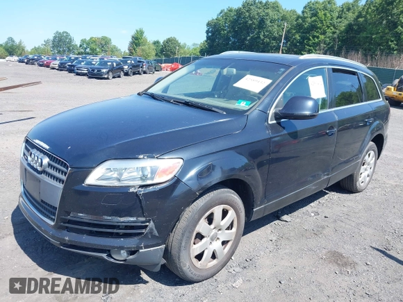 2007 Audi Q7 Premium with VIN WA1BY74L57D089303, listed as a IAAI auction lot 42589432 with 177,000 mi miles and . Bid and sale history available at DreamBid. Image 2.