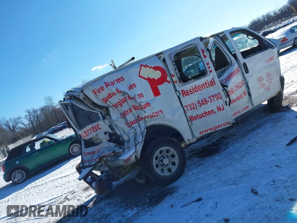2009 Chevrolet Express Cargo with VIN 1GCFG15X091129140, listed as a IAAI auction lot 41273961 with Not provided miles and . Bid and sale history available at DreamBid. Image 4.