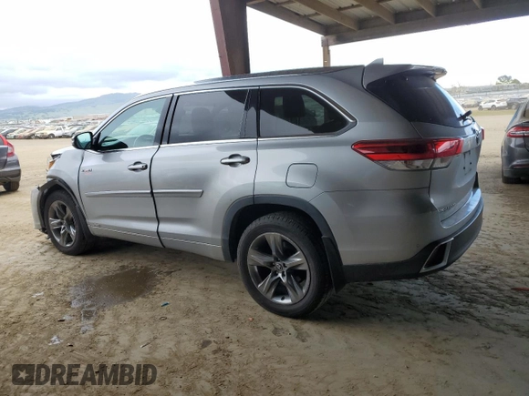 2017 Toyota Highlander Hybrid Limited with VIN 5TDDGRFH5HS024091, listed as a Copart auction lot 50240225 with 97,409 mi miles and Salvage title. Bid and sale history available at DreamBid. Image 2.