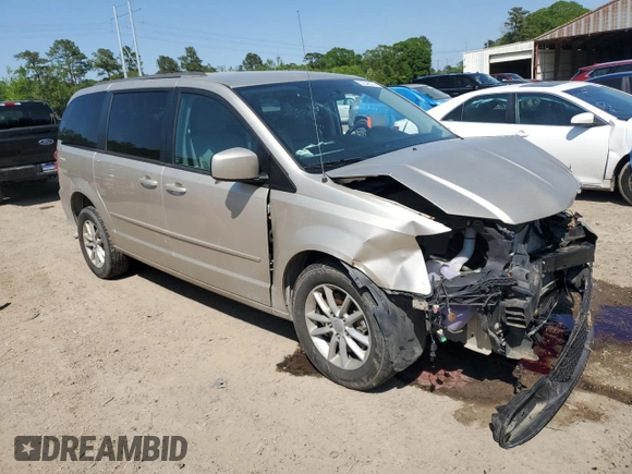 2013 Dodge Grand Caravan SXT with VIN 2C4RDGCG0DR639634, listed as a Copart auction lot 52548075 with 27,799 mi miles and Salvage Title. Bid and sale history available at DreamBid. Image 4.