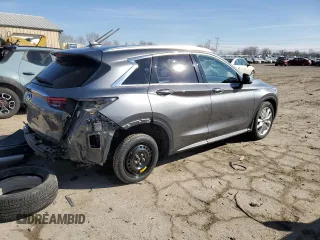 2019 Infiniti QX50 Essential with VIN 3PCAJ5M33KF117370, listed as a Copart auction lot 46537675 with 65,209 mi miles and Salvage Title. Bid and sale history available at DreamBid. Image 3.