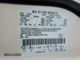 2008 Ford Explorer Eddie Bauer with VIN 1FMEU74808UA91743, listed as a Copart auction lot 56076105 with 88,394 mi miles and Salvage title. Bid and sale history available at DreamBid. Image 13.