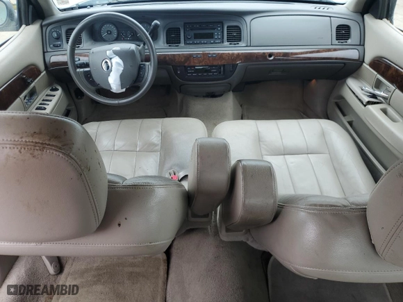 2009 Mercury Grand Marquis LS with VIN 2MEHM75V29X634556, listed as a Copart auction lot 48925725 with 91,643 mi miles and Salvage Title. Bid and sale history available at carsss.com. Image 8.