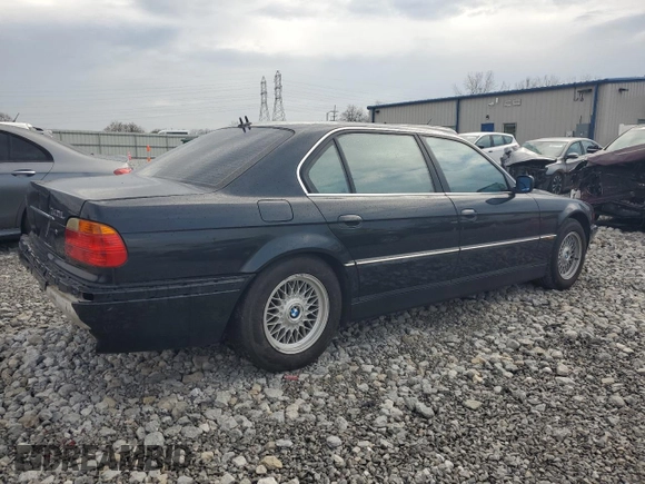 2000 BMW 7 Series 740iL with VIN WBAGH8343YDP06482, listed as a Copart auction lot 81431494 with 150,418 mi miles and Salvage Title. Bid and sale history available at carsss.com. Image 3.
