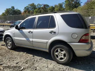 2001 Mercedes-Benz M-Class with VIN 4JGAB54E81A274037, listed as a Copart auction lot 76555544 with 202,446 mi miles and Salvage Title. Bid and sale history available at carsss.com. Image 2.