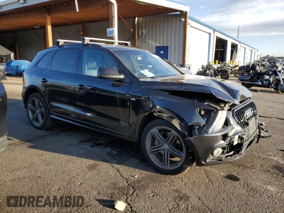 2014 Audi Q5 Premium Plus with VIN WA1DGAFPXEA109584, listed as a Copart auction lot 53900065 with 123,235 mi miles and Salvage title. Bid and sale history available at DreamBid. Image 4.