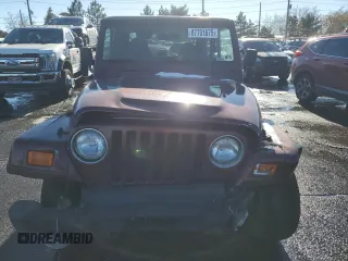 2001 Jeep Wrangler Sahara with VIN 1J4FA59S41P301365, listed as a Copart auction lot 87701675 with 134,081 mi miles and Salvage Title. Bid and sale history available at carsss.com. Image 5.