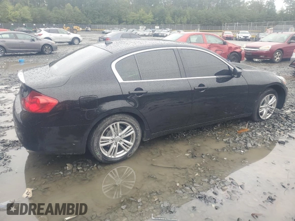 2015 Infiniti Q40 with VIN JN1CV6ARXFM520239, listed as a Copart auction lot 73109394 with 0 mi miles and Salvage Title. Bid and sale history available at carsss.com. Image 3.