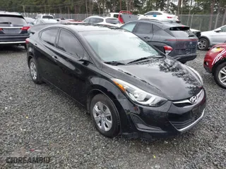 2016 Hyundai Elantra SE with VIN KMHDH4AE6GU628350, listed as a IAAI auction lot 41915493 with 1 mi miles. Bid and sale history available at carsss.com. Image 1.