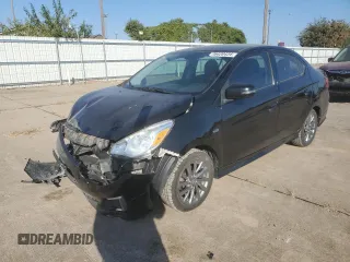 2018 Mitsubishi Mirage G4 SE with VIN ML32F4FJ6JHF05287, listed as a Copart auction lot 76420434 with 95,829 mi miles and Salvage Title. Bid and sale history available at carsss.com. Image 1.