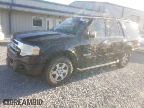 2008 Ford Expedition SSV with VIN 1FMFU16558LA82398, listed as a Copart auction lot 52850425 with 285,095 mi miles and Salvage title. Bid and sale history available at DreamBid. Image 1.