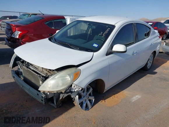 2014 Nissan Versa SV with VIN 3N1CN7AP6EL818719, listed as a IAAI auction lot 41958349 with 71,208 mi miles. Bid and sale history available at carsss.com. Image 2.