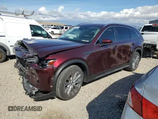 2024 Mazda CX-90 3.3 Turbo Premium with VIN JM3KKDHD3R1180509, listed as a Copart auction lot 47689625 with 6,084 mi miles and Salvage Title. Bid and sale history available at carsss.com. Image 1.