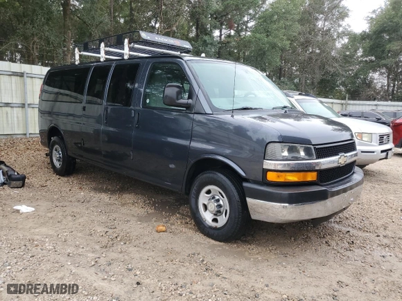 2014 Chevrolet Express Passenger LT with VIN 1GAZG1FG7E1182769, listed as a Copart auction lot 79478444 with 109,355 mi miles and Salvage Title. Bid and sale history available at carsss.com. Image 4.
