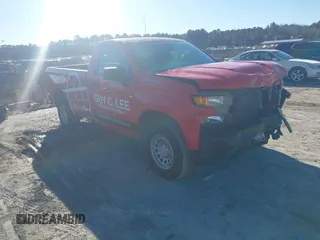 2020 Chevrolet Silverado 1500 Work Truck with VIN 3GCNWAEH3LG345516, listed as a IAAI auction lot 41593718 with 76,297 mi miles. Bid and sale history available at carsss.com. Image 1.