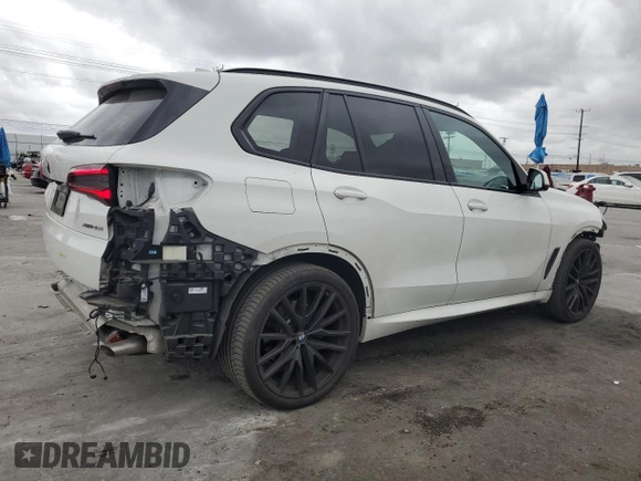 2023 BMW X5 xDrive40i with VIN 5UXCR6C02P9P07428, listed as a Copart auction lot 53520485 with 46,006 mi miles and Salvage title. Bid and sale history available at DreamBid. Image 3.