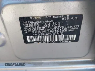 2015 Subaru Impreza Special Sports Limited с VIN JF1GPAW66F8324601, выставлен на аукционе IAAI как лот 42026200 с пробегом 97 673 миль миль и . История ставок и продаж доступна на DreamBid. Изображение 9.