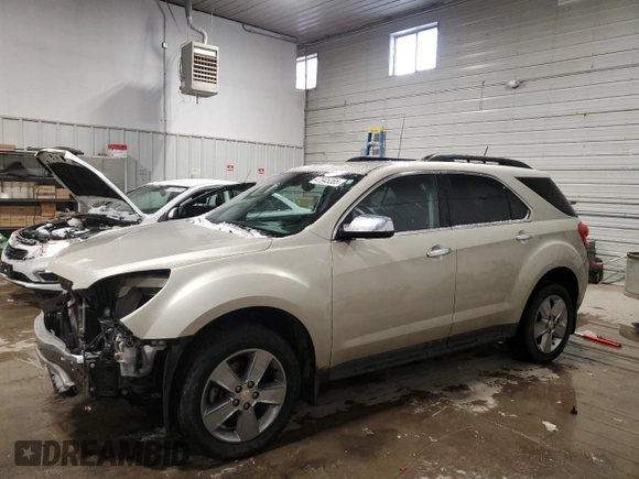 2015 Chevrolet Equinox LT with VIN 1GNALCEK2FZ113824, listed as a Copart auction lot 47945265 with 147,750 mi miles and Salvage Title. Bid and sale history available at carsss.com. Image 1.