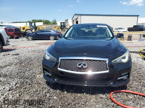 2015 Infiniti Q50 Premium with VIN JN1BV7AP3FM342903, listed as a Copart auction lot 56662055 with 124,154 mi miles and Salvage title. Bid and sale history available at DreamBid. Image 5.