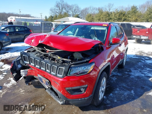 2018 Jeep Compass Altitude with VIN 3C4NJDBB0JT192615, listed as a IAAI auction lot 41633528 with 81,983 mi miles and . Bid and sale history available at carsss.com. Image 16.