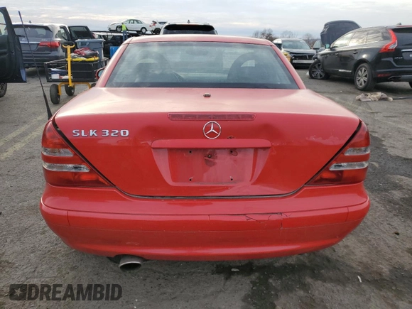 2003 Mercedes-Benz SLK 320 z VIN WDBKK65F93F271366, wystawiony jako Copart lot #81280154 z przebiegiem 186 333 mil mil oraz Szkoda całkowita • Salvage title. Historia ofert i sprzedaży dostępna na DreamBid. Obrazek 6.