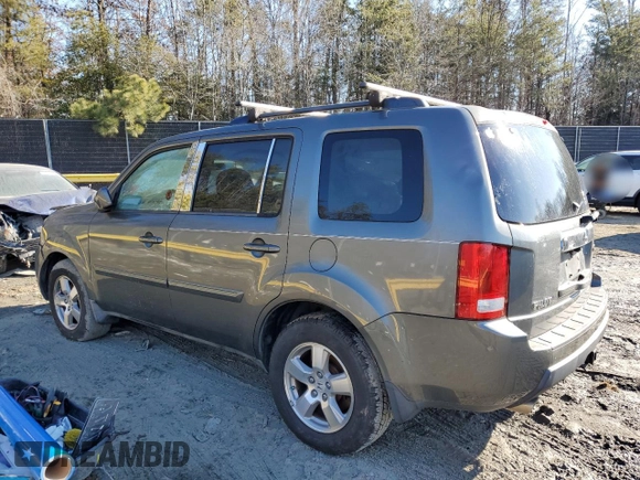 2009 Honda Pilot EX with VIN 5FNYF48459B001837, listed as a Copart auction lot 42223455 with Not Provided miles and Salvage Title. Bid and sale history available at carsss.com. Image 2.