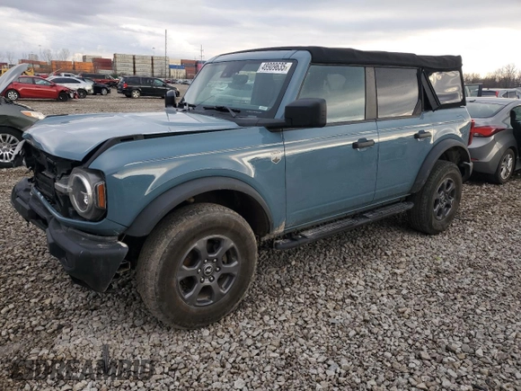 2022 Ford Bronco with VIN 1FMDE5BH8NLA99753, listed as a Copart auction lot 48909635 with 28,543 mi miles and Salvage Title. Bid and sale history available at DreamBid. Image 1.