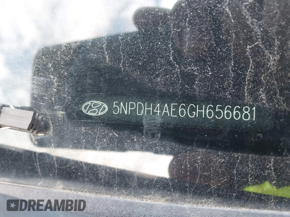 2016 Hyundai Elantra SE z VIN 5NPDH4AE6GH656681, wystawiony jako IAAI lot #41941750 z przebiegiem 110 289 mil mil oraz . Historia ofert i sprzedaży dostępna na DreamBid. Obrazek 9.