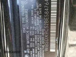 2011 BMW M3 with VIN WBSDX9C52BE584764, listed as a Copart auction lot 83572554 with 138,245 mi miles and Salvage Title. Bid and sale history available at carsss.com. Image 12.