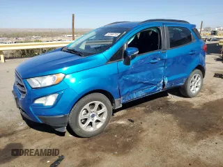 2020 Ford EcoSport SE z VIN MAJ3S2GE7LC365188, wystawiony jako Copart lot #52096715 z przebiegiem 47 019 mil mil oraz Szkoda całkowita • Salvage title. Historia ofert i sprzedaży dostępna na DreamBid. Obrazek 1.