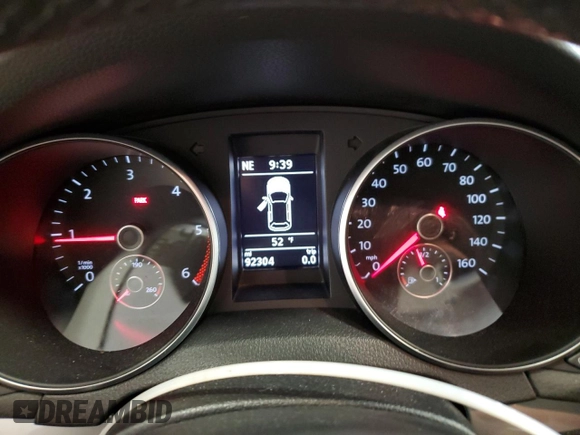 2013 Volkswagen Golf TDI w/Sunroof & Nav with VIN WVWNM7AJ0DW129899, listed as a Copart auction lot 51667605 with 92,304 mi miles and Clean title. Bid and sale history available at DreamBid. Image 9.
