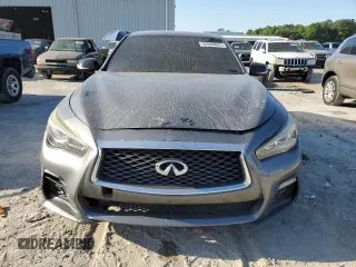 2019 Infiniti Q50 3.0t LUXE with VIN JN1EV7ARXKM555808, listed as a Copart auction lot 53488325 with 43,836 mi miles and Salvage Title. Bid and sale history available at carsss.com. Image 5.
