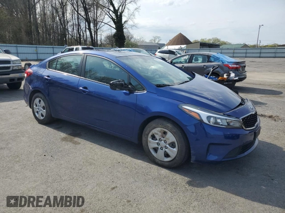 2017 Kia Forte LX with VIN 3KPFK4A73HE152252, listed as a Copart auction lot 53108165 with 96,656 mi miles and Salvage Title. Bid and sale history available at carsss.com. Image 4.