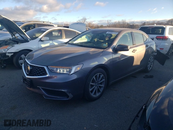 2019 Acura TLX w/Technology Pkg with VIN 19UUB1F57KA000063, listed as a Copart auction lot 87255144 with 43,251 mi miles and Salvage Title. Bid and sale history available at carsss.com. Image 1.