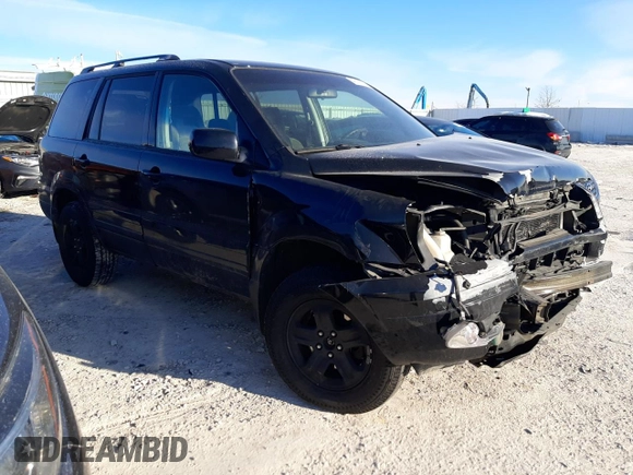 2005 Honda Pilot EX with VIN 5FNYF18465B036265, listed as a Copart auction lot 42185075 with 219,383 mi miles and Non Repairable. Bid and sale history available at DreamBid. Image 4.