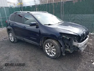 2016 Jeep Cherokee Limited with VIN 1C4PJMDB2GW181432, listed as a IAAI auction lot 41675868 with 106,979 mi miles. Bid and sale history available at carsss.com. Image 1.