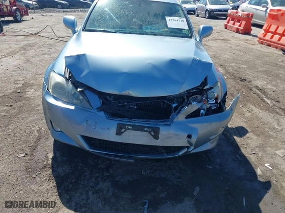 2008 Lexus IS 250 with VIN JTHCK262385026651, listed as a IAAI auction lot 41764730 with 210,178 mi miles. Bid and sale history available at carsss.com. Image 6.