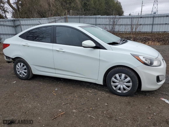 2013 Hyundai Accent GLS with VIN KMHCT4AE4DU296270, listed as a Copart auction lot 50018055 with 213,046 mi miles and Salvage Title. Bid and sale history available at carsss.com. Image 4.