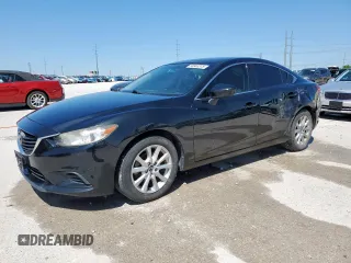 2016 Mazda 6 i Sport with VIN JM1GJ1U58G1457733, listed as a Copart auction lot 50963315 with 101,516 mi miles and Salvage Title. Bid and sale history available at DreamBid. Image 1.