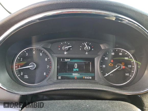 2018 Buick Encore Preferred with VIN KL4CJASB6JB668884, listed as a Copart auction lot 46439025 with 59,406 mi miles and Salvage Title. Bid and sale history available at DreamBid. Image 9.