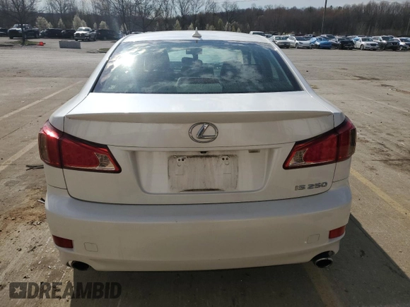 2012 Lexus IS 250 with VIN JTHBF5C21C5183674, listed as a Copart auction lot 50504705 with 80,893 mi miles and Salvage Title. Bid and sale history available at DreamBid. Image 6.