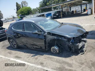 2020 Lexus UX 250h with VIN JTHX9JBH2L2034610, listed as a Copart auction lot 62195585 with 24,992 mi miles and Salvage title. Bid and sale history available at DreamBid. Image 4.