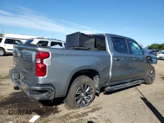 2024 Chevrolet Silverado 1500 LT with VIN 2GCPACEDXR1135786, listed as a Copart auction lot 60691394 with 25,606 mi miles and Salvage Title. Bid and sale history available at DreamBid. Image 3.