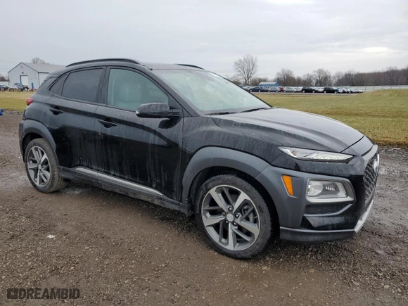 2021 Hyundai Kona Ultimate with VIN KM8K5CA54MU612038, listed as a Copart auction lot 50702865 with 28,593 mi miles and Salvage Title. Bid and sale history available at carsss.com. Image 4.