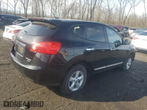 2012 Nissan Rogue S with VIN JN8AS5MV7CW703988, listed as a Copart auction lot 50141815 with 174,301 mi miles and Salvage Title. Bid and sale history available at DreamBid. Image 3.