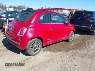 2012 FIAT 500 Gucci with VIN 3C3CFFER7CT343549, listed as a IAAI auction lot 41758660 with 91,786 mi miles. Bid and sale history available at carsss.com. Image 4.