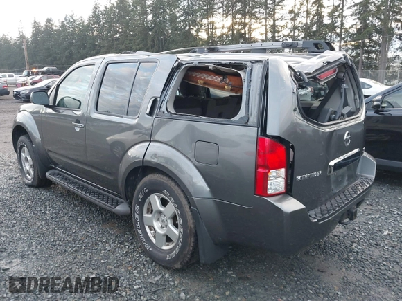 2005 Nissan Pathfinder SE with VIN 5N1AR18W45C726096, listed as a IAAI auction lot 41265086 with 209,183 mi miles and . Bid and sale history available at DreamBid. Image 3.